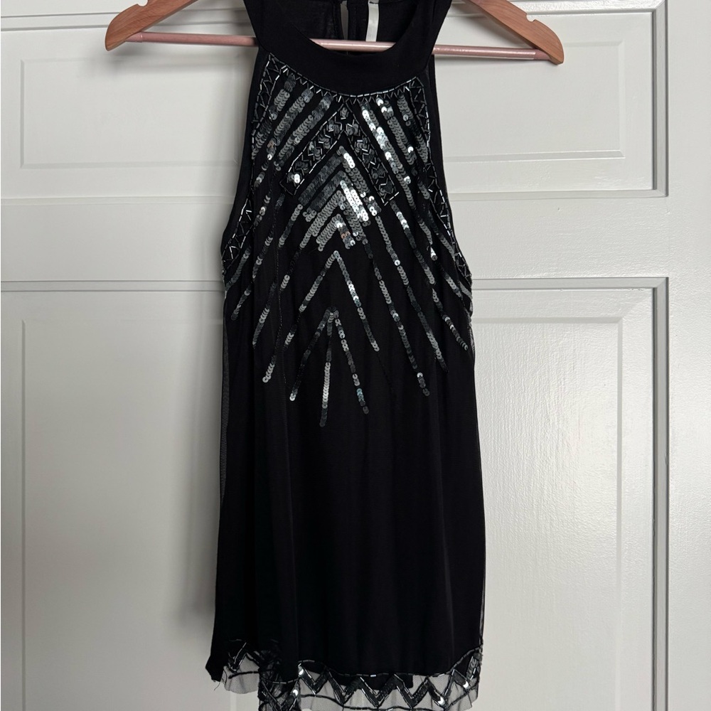 Chic Black Sequin Dress